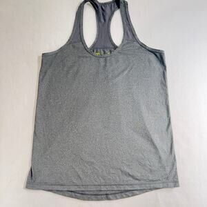 Xersion Performance Workout Top Woman's XS Slim Fit Grey Racer Back Straps Tank